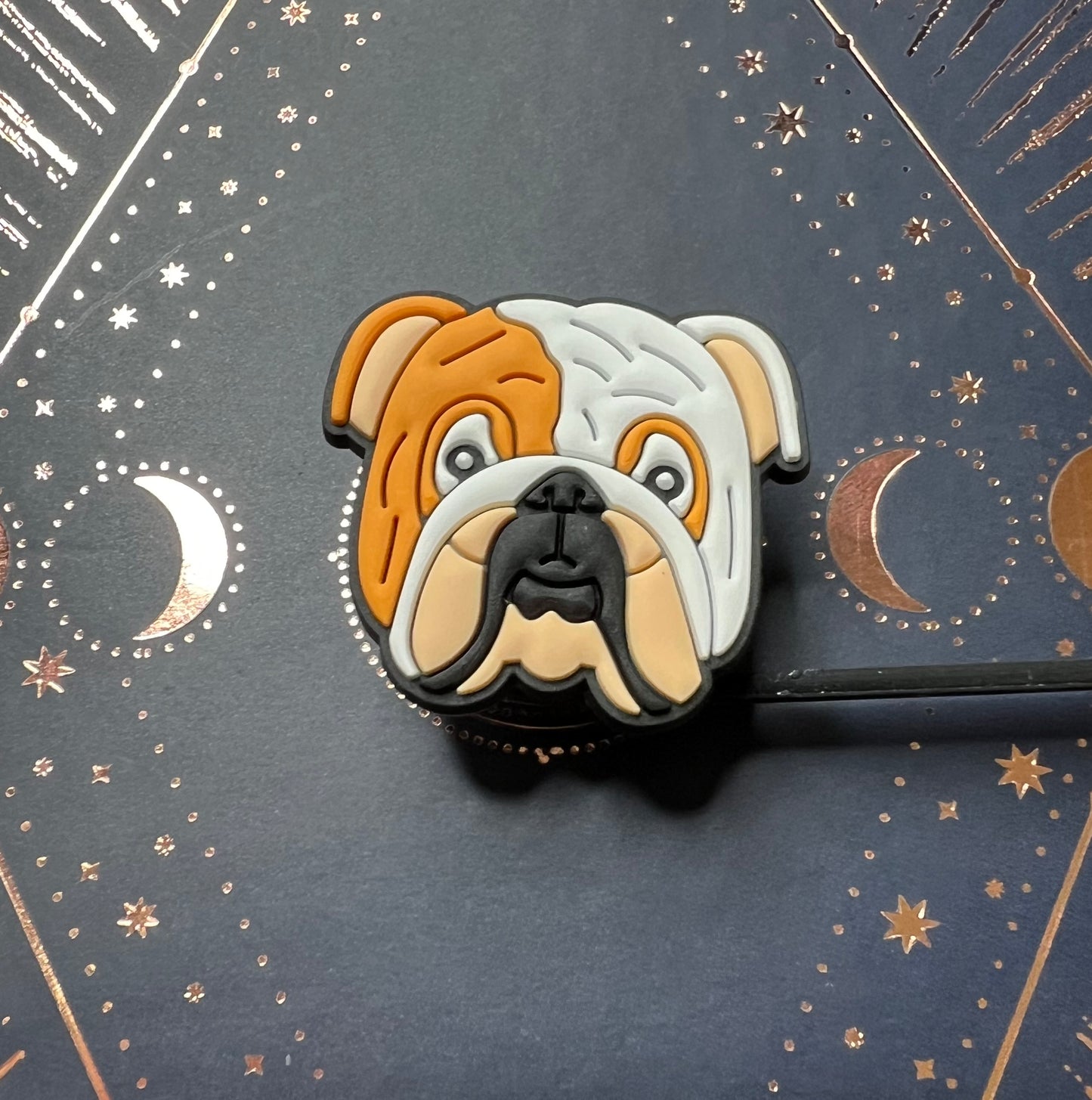 8MM Straw Topper - Bulldog - Dog