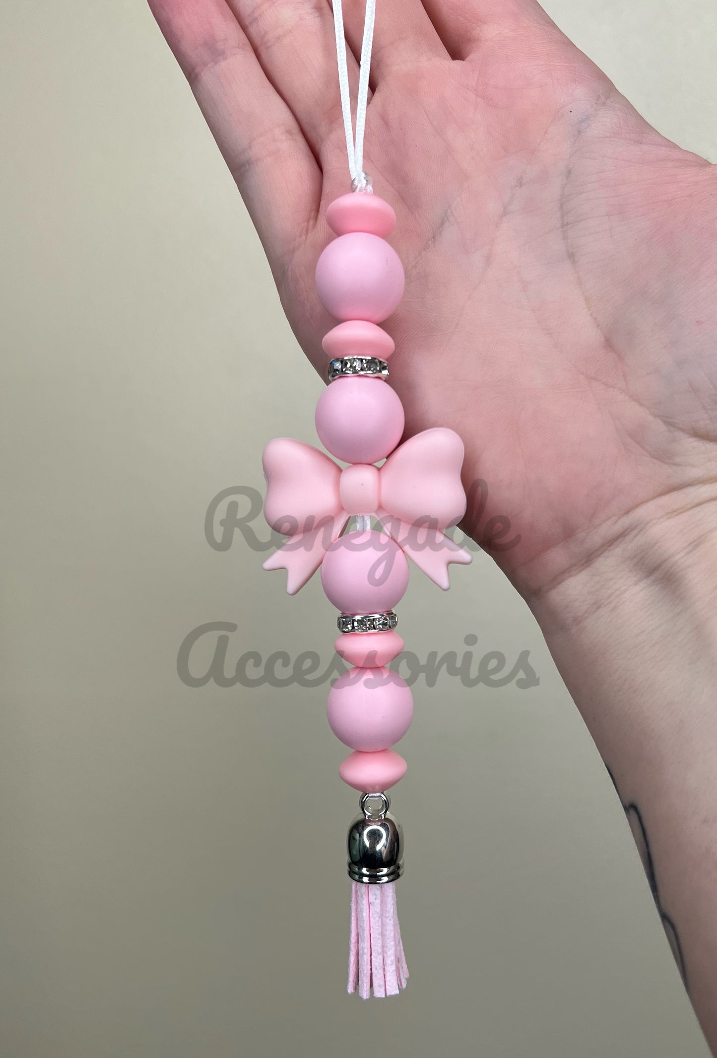 Silicone Charm - Enchanted Charms - Pink Bow Sugar Plum Fairy