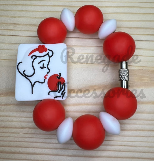 Silicone Charm - Snow Princess Apple