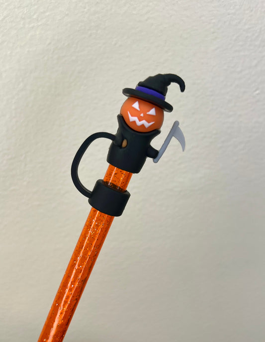 Straw Topper 3D - Pumpkin Reaper