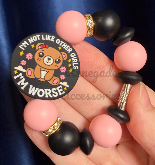 Silicone Charm - I’m Not Like Other Girls, I’m Worse