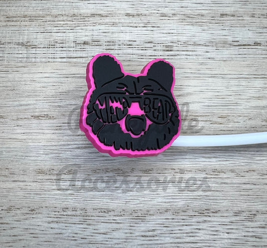 Straw Topper - Mama Bear - Mothers Day