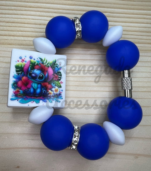 Silicone Charm - Blue Alien