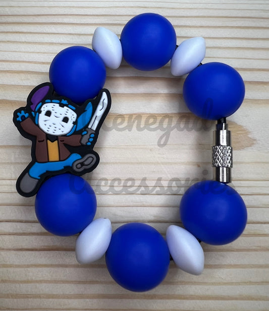 Silicone Charm - Blue Alien Jason