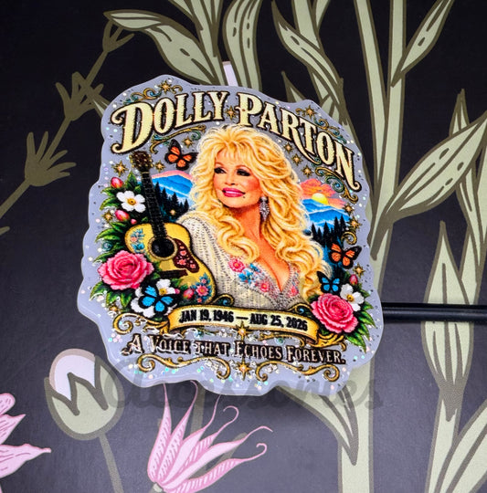 Straw Topper - Acrylic - Dolly