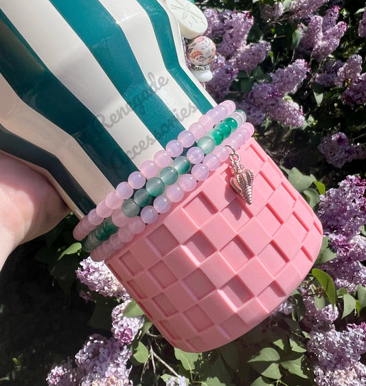 Tumbler Bracelet - Emerald Cabana - Seashell - Stanley