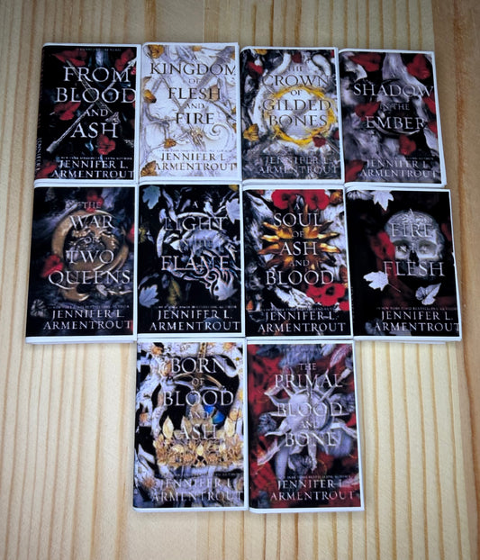 3D Printed Book Bundle - Blood & Ash Set Of 10