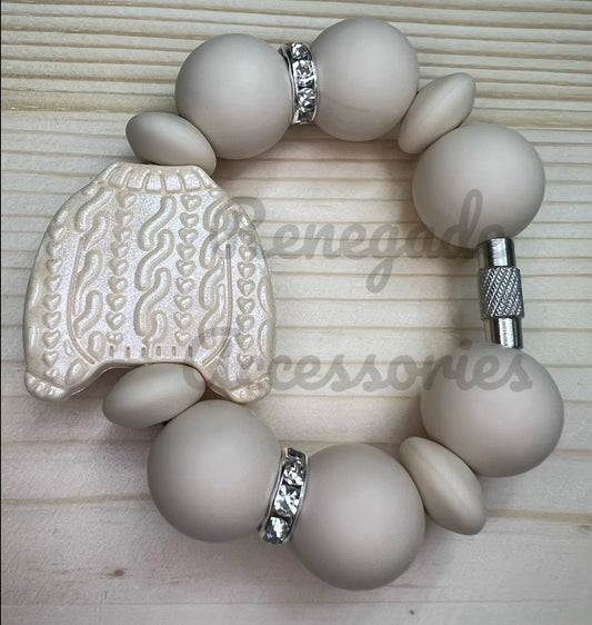 Silicone Charm - Opal Cream Sweater