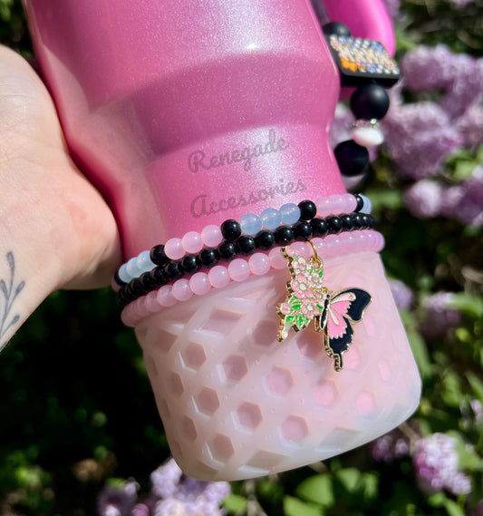 Tumbler Bracelet - Floral Butterfly - Stanley