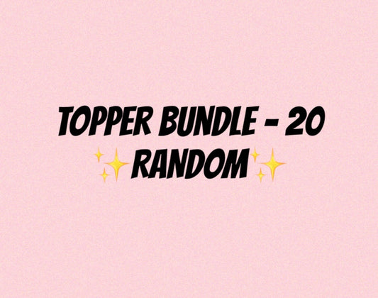 Straw Topper Bundle - 20 Random Straw Toppers!
