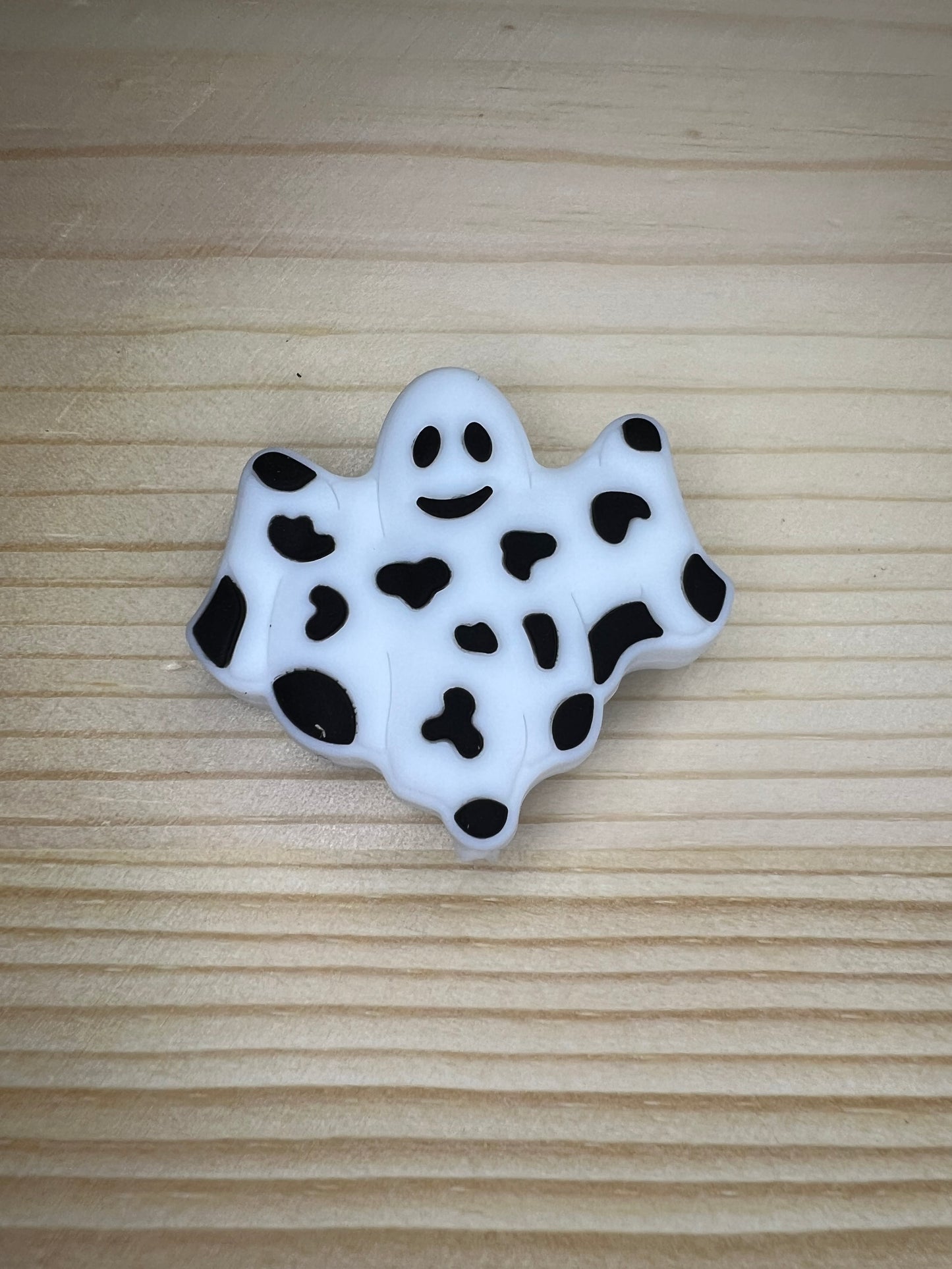 Focal Bead - Cow Print Ghost