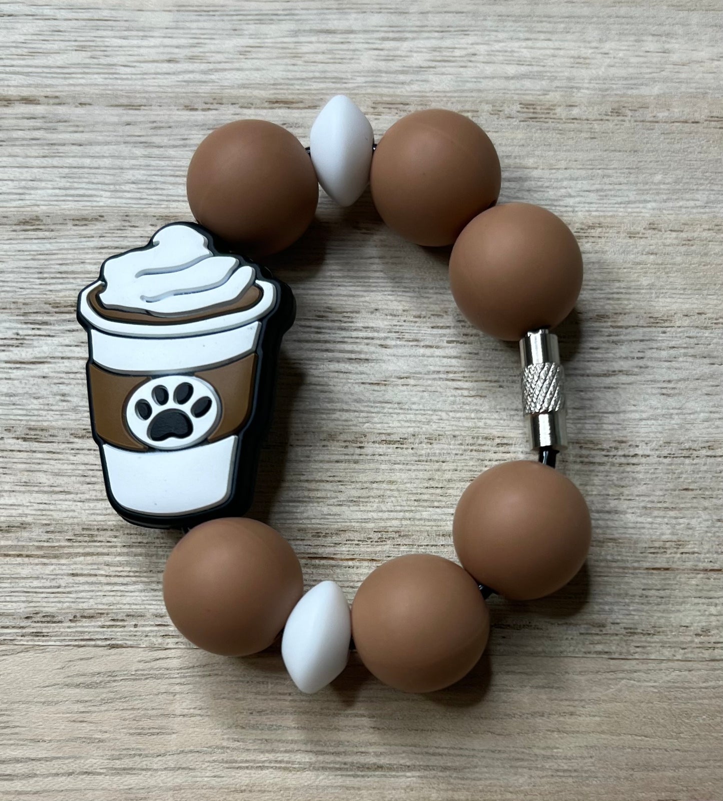 Silicone Charm - Pupaccino Coffee