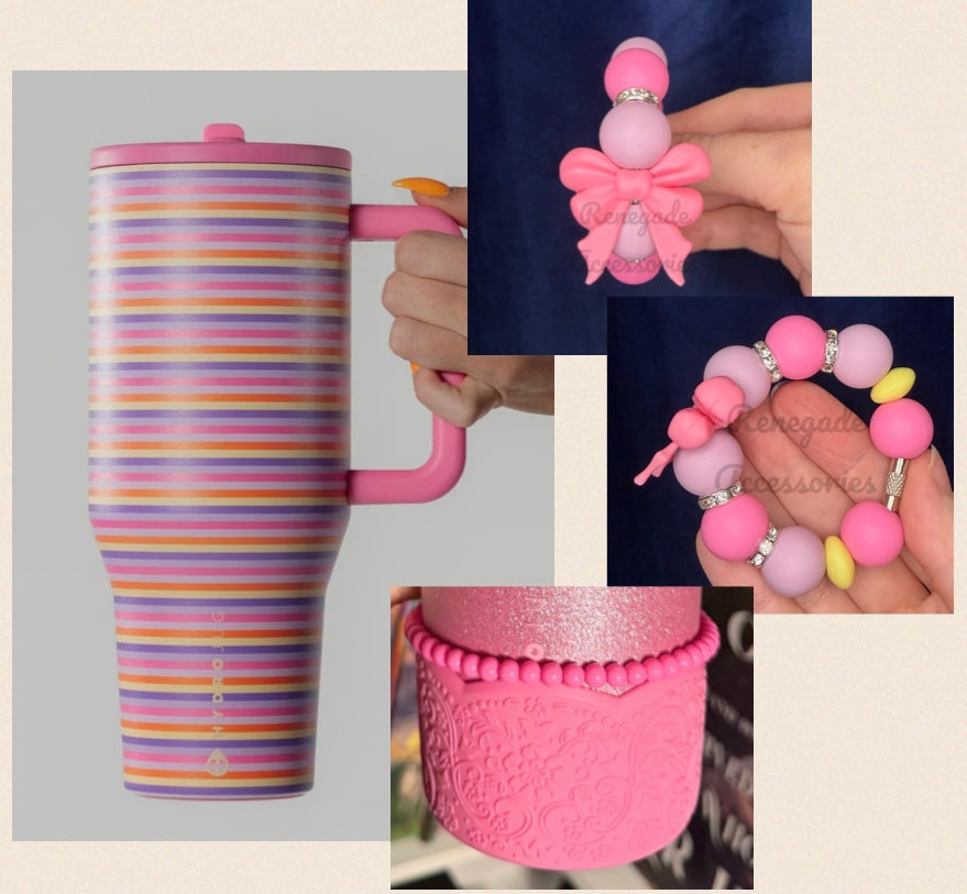 Bracelet Stack - Pink Desert Sunset  🖤40 OZ HYDROJUG🖤