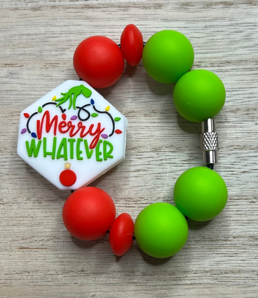 Silicone Charm - Merry Whatever - Christmas Green Guy