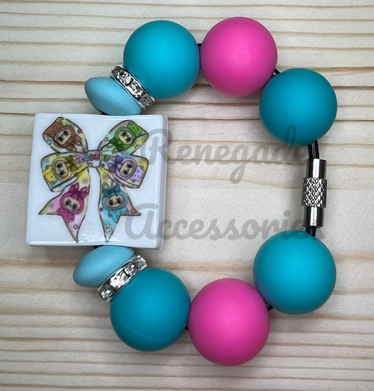 Silicone Charm - Bubu Square Bow