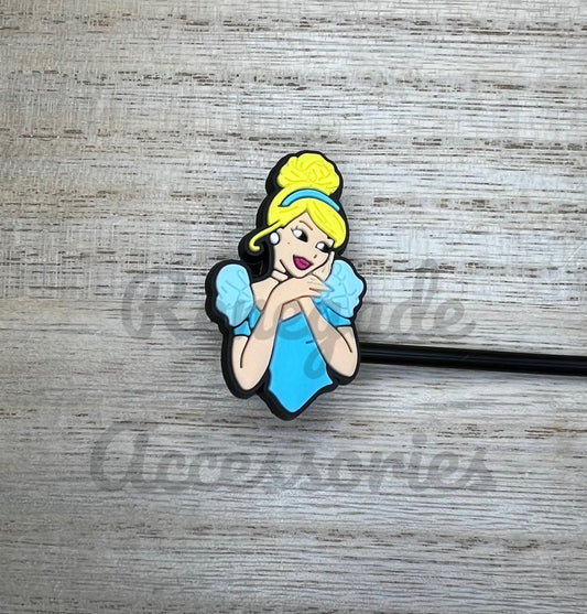 Straw Topper - Princess Slipper Character