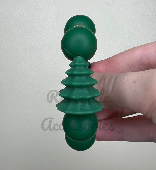 Silicone Charm - Green Tree