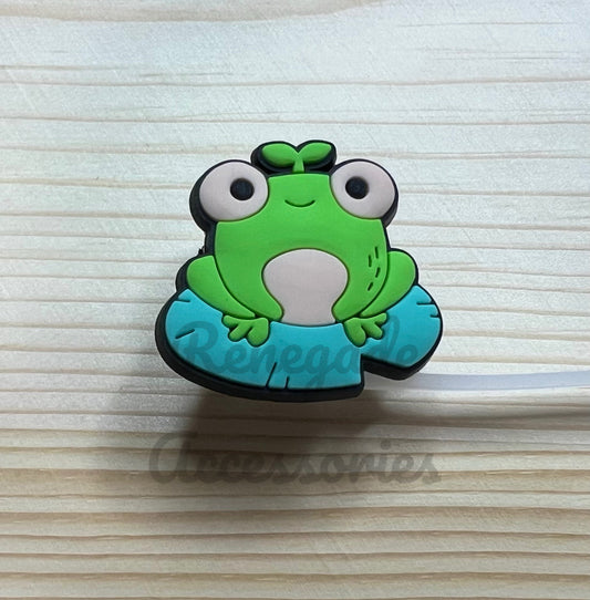 Straw Topper - Frog Lily Pad