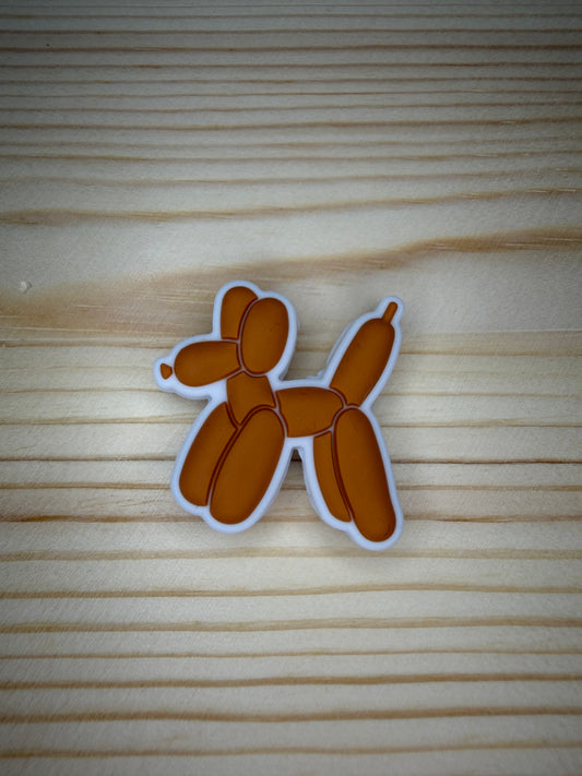 Focal Bead - Balloon Dog Brown