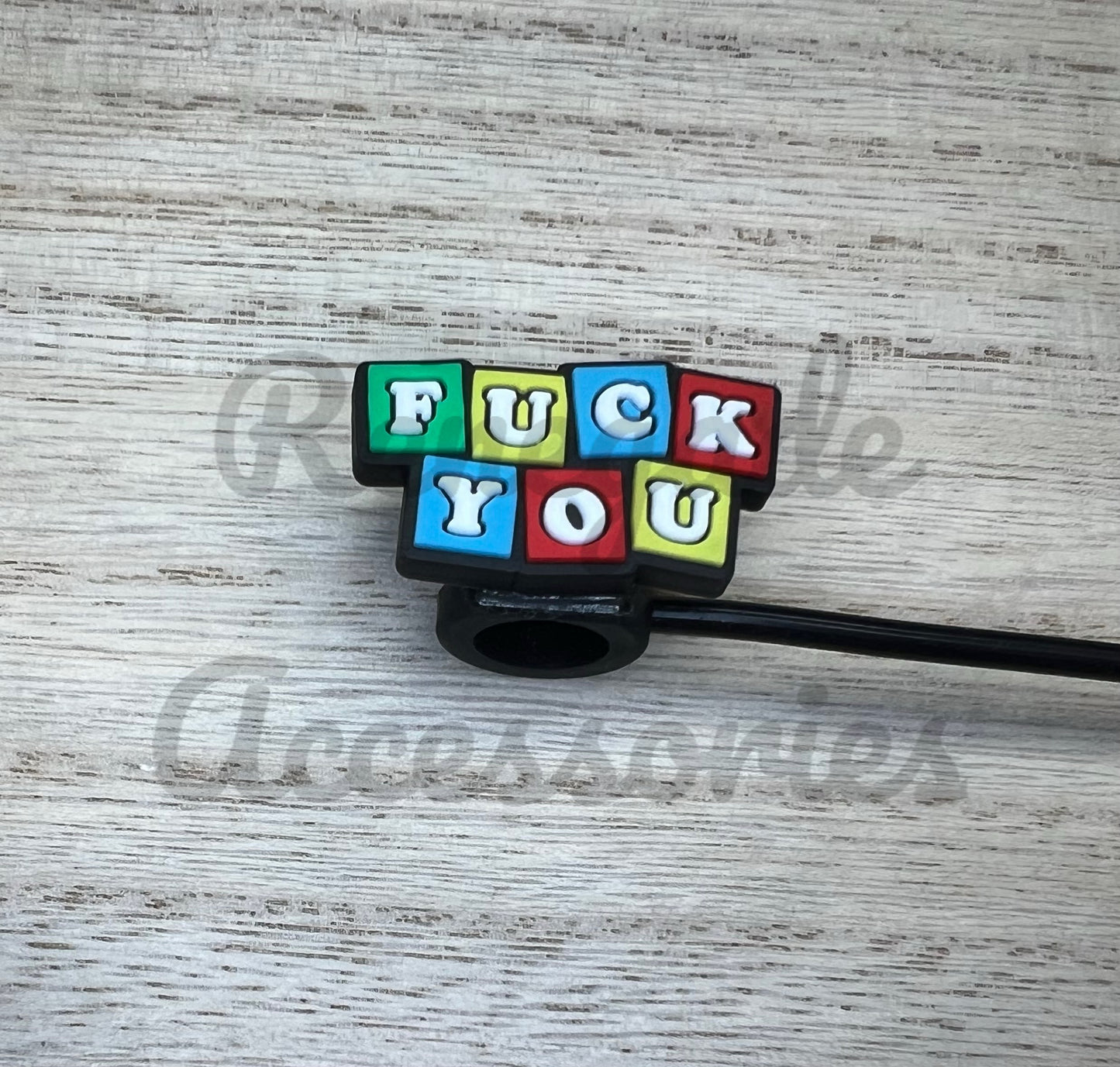 Straw Topper - F**k You