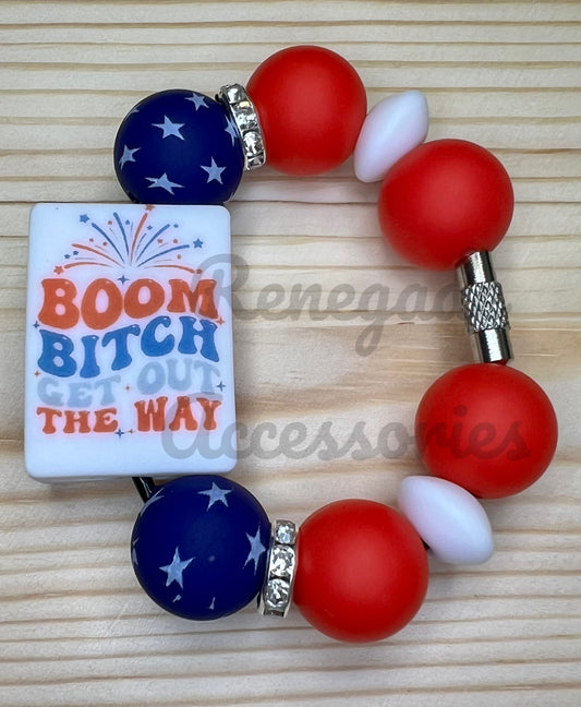 Silicone Charm - Boom B***h Get Out The Way