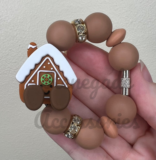 Silicone Charm - Gingerbread House