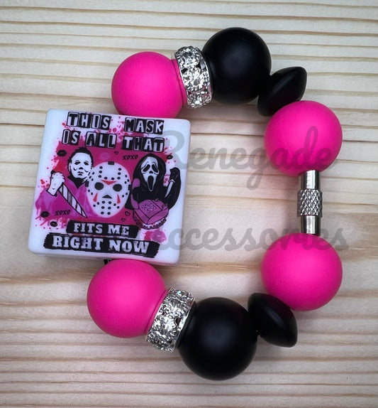 Silicone Charm - Mask Is All That Fits - Horror/Mean Girls
