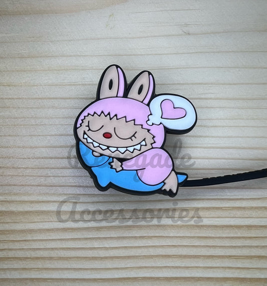 Straw Topper - Bubu Sleepy Pink