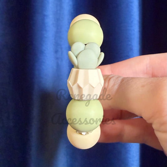 Silicone Charm - Succulent Plant Pot - Light Green