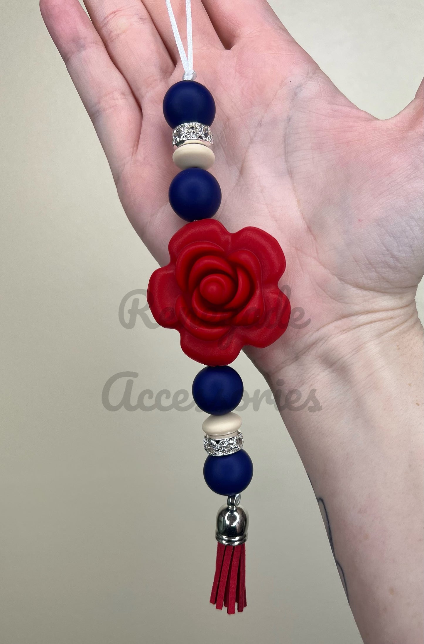 Silicone Charm - Enchanted Charms - Red Rose Holiday Hygee
