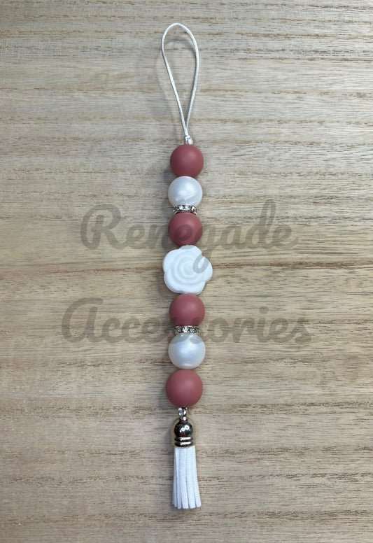 Silicone Charm - Enchanted Charms - White Rose - Spring Revival