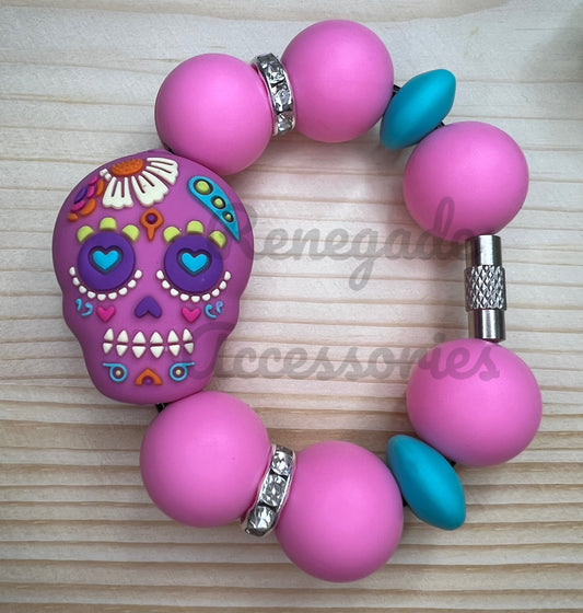 Silicone Charm - Sugar Skull - Day Of The Dead