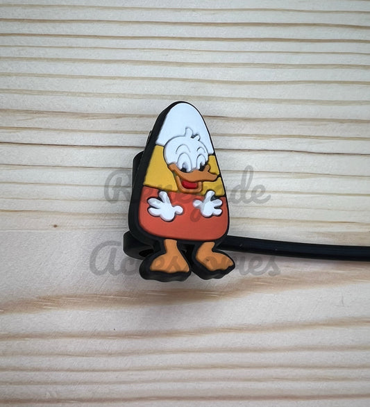 Straw Topper - Candy Corn Duck Character