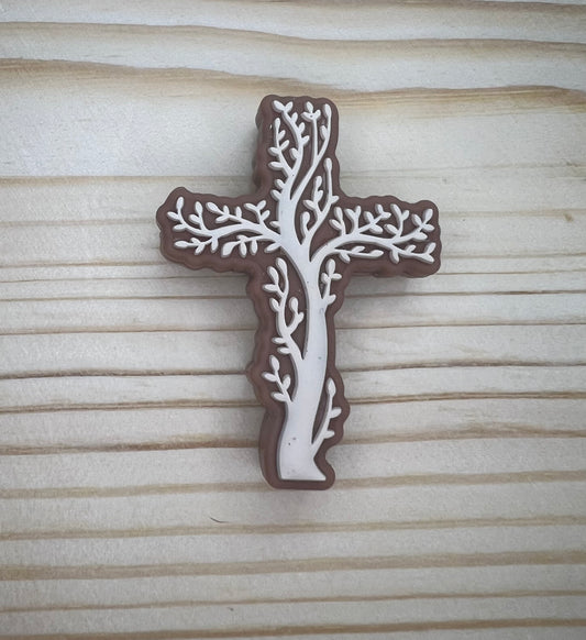 Focal Bead - Tree Cross