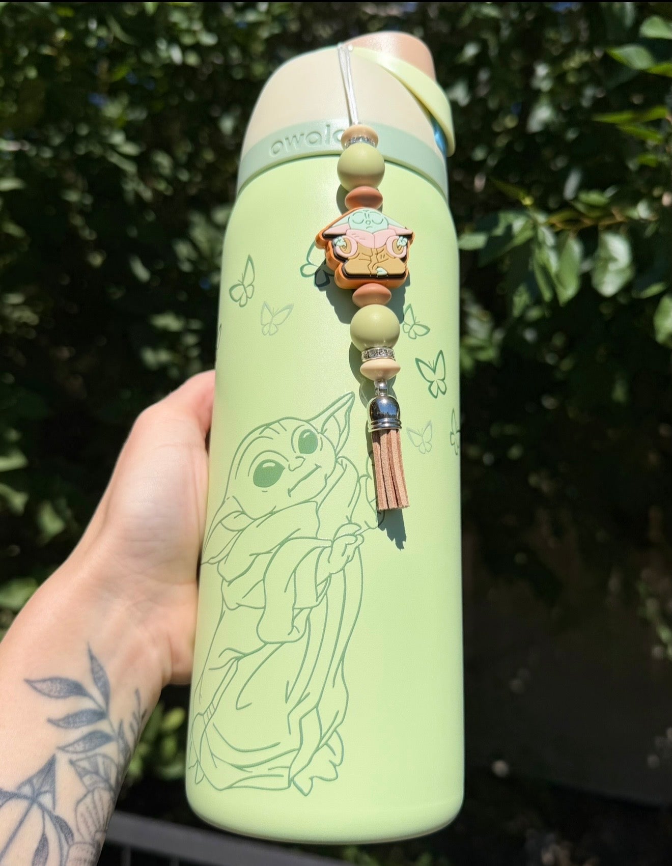 Silicone Charm - Enchanted Charms - SW Baby - 🖤Grogu Owala/32 Oz Sport Hydro🖤