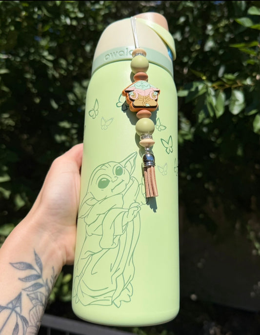 Silicone Charm - Enchanted Charms - SW Baby - 🖤Grogu Owala/32 Oz Sport Hydro🖤