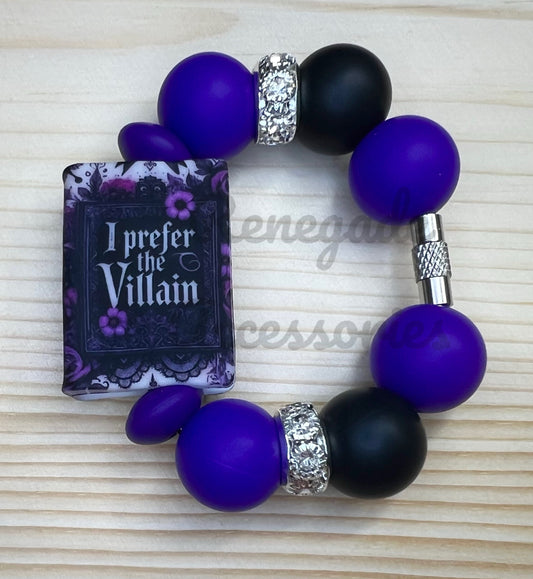 Silicone Charm - I Prefer The Villain - Book