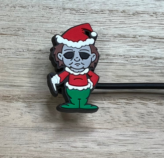 Straw Topper - Christmas Michael - Character