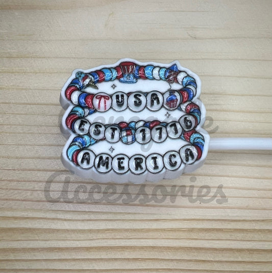 Straw Topper - Friendship Bracelets - USA - Taylor