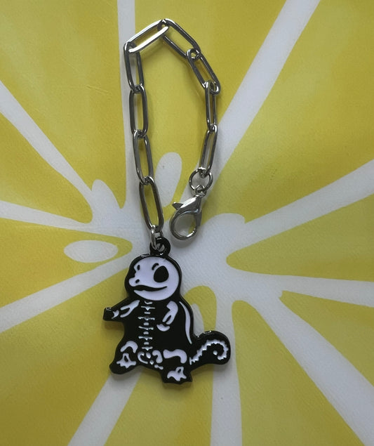 Metal Charm - Character Skeleton Silver - Trading Card