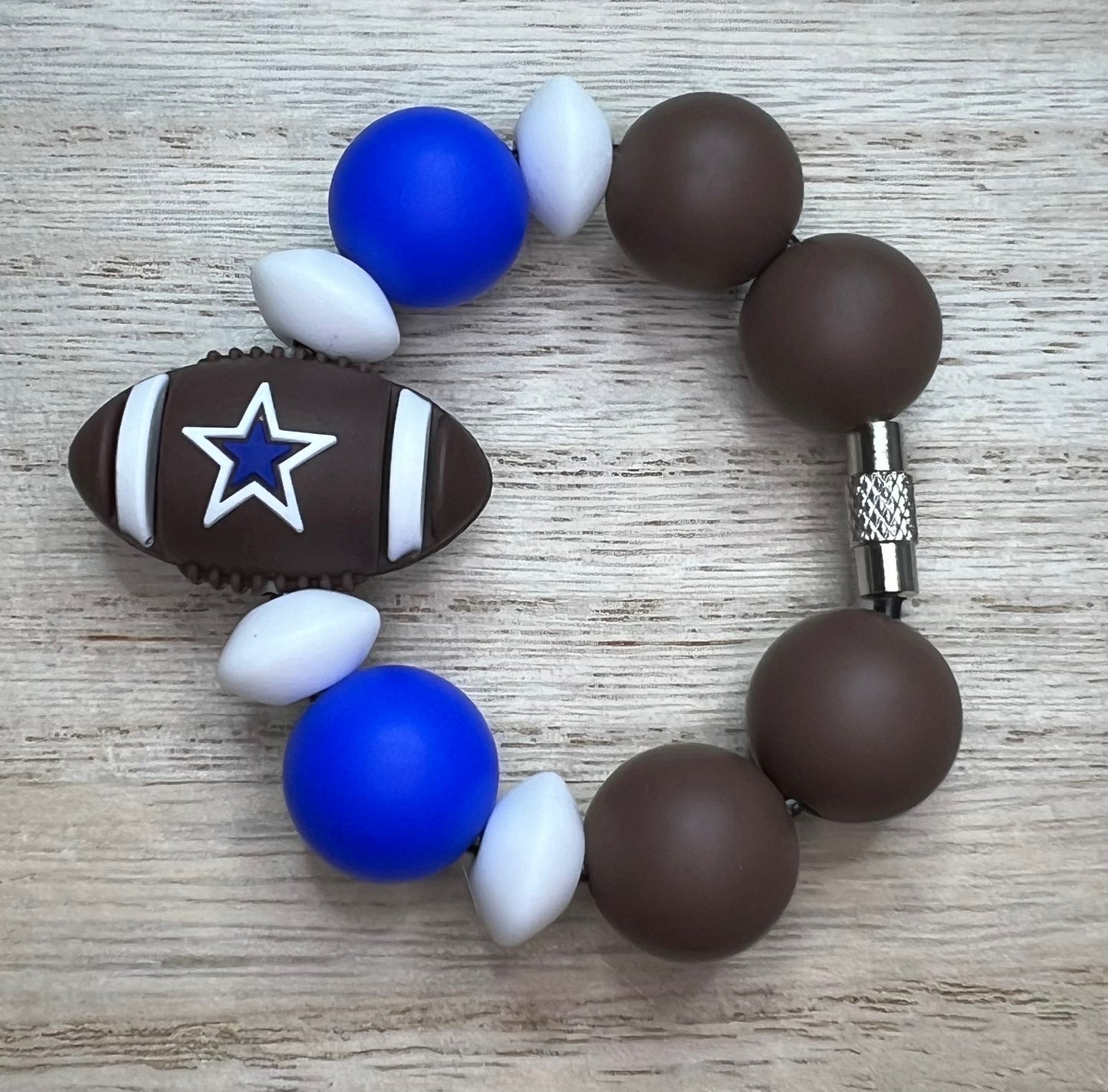 Silicone Charm - Football - Dallas - Sports