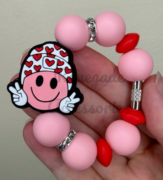 Silicone Charm - Beanie Smiley