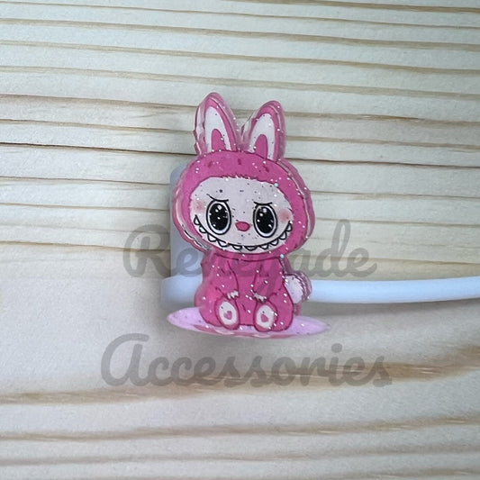 Straw Topper - Bubu Pink Sitting