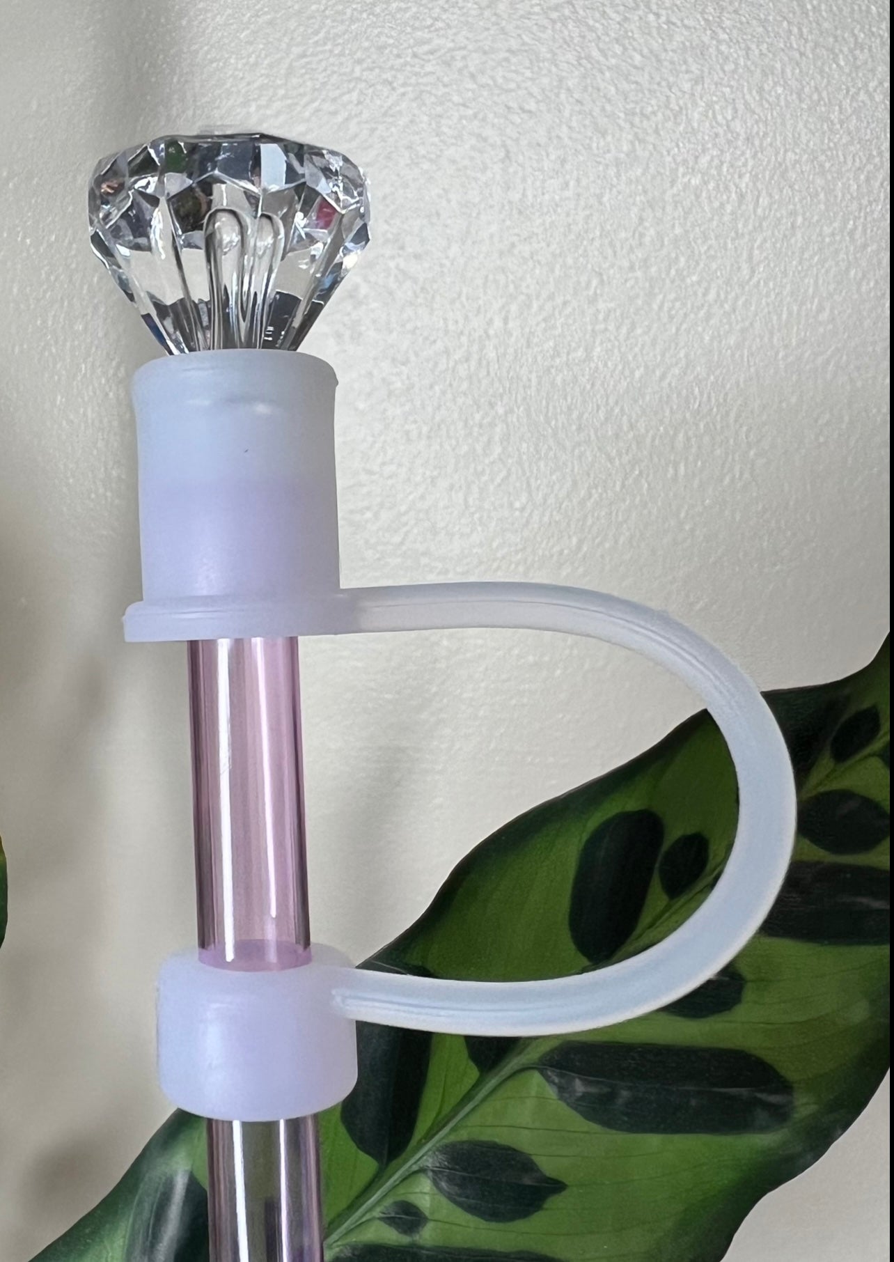 Straw Topper 3D - Clear Diamond